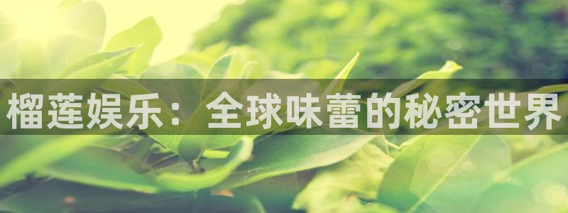 杏宇app下载安装：榴莲娱乐：全球味蕾的秘密世界