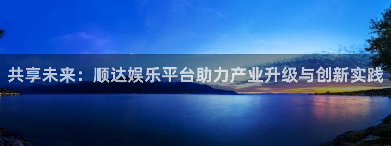 壹号平台下载安装：共享未来：顺达娱乐平台助力产业升级与创新实践